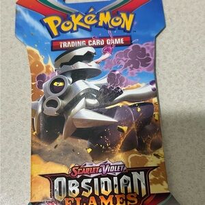 Pokémon Scarlet & Violet Obsidian Flames Booster Pack Artwork